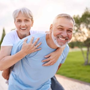 Portrait,Of,Lovely,Happy,Elderly,Couple,On,Morning,Run,Outside